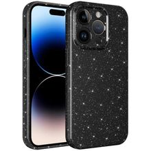 Vendas iPhone 14 Pro Uyumlu Koton Serisi Kamera Korumalı Simli Lüks Silikon Kılıf