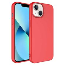 Vendas iPhone 14 Uyumlu Lansman Kadife Dokulu Fit Premium Kılıf