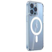 Vendas iPhone 15 Pro Max Embos Serisi Magsafe Şarj Özellikli Şeffaf Sert Silikon Cep Telefonu Kılıfı