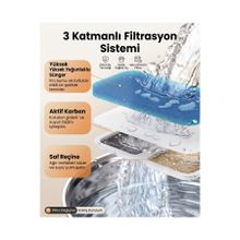Vendortuning Paslanmaz Çelik Su Pınarı için Aktif Karbon Yedek Filtre 8 Adet uyumlu