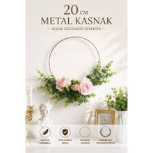 VENON 1 Adet 20 CM YUVARLAK KASNAK SADECE ÇEMBER | |KENDİ TASARIMINI KENDİN OLUŞTUR || Kapı Süsü Yapım Halkası Makrome Yapım Halkası Duvar Süsü Yuvarlak Dekor Çember Bebek Odası Kapı Süsleme