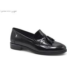 Venüs 2455202K Siyah Kadın Loafer Ayakkabı
