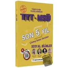 Veri Yayınları - TYT MSÜ Sosyal Bilimler Son 5 Yıl Çıkmış Sınav Soruları
