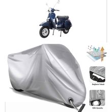 Vespa PX 200 Siyah Arka Çanta Uyumsuz Ultra Kalın Su Geçirmez Motor Brandası
