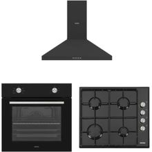 Vestel AF 4661 YS - AO 6004 YS DG - AD 60030 S Siyah 3'lü Ankastre Set