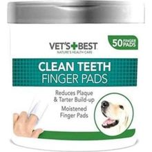 Vet's Best 50 Adet Plak ve Tartar Oluşumunu Engelleyen Köpek Diş Temizleme Parmak Pedi