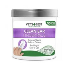 Vet's Best Kedi ve Köpekler Fındık ve Aloe Vera Özlü 50'li Kulak Temizleme Pedi