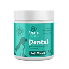 Vet's Plus Dental Kedi ve Köpekler için Diş Bakımı 60'lı Çiğnenebilir Tablet