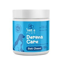 Vet's Plus Derma Care Kedi ve Köpekler için Deri ve Tüy Yapısı Desteği 60'lı Çiğnenebilir Tablet
