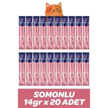 Vet's Plus Somonlu Sıvı 20x14 gr Kedi Ödül Maması