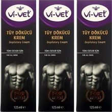 Vi-Vet 3x125 ml Erkek Tüy Dökücü Krem