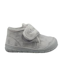 Vicco 959-B19K-446 Gri Renk Rahat Kalıp Cırt Cırtlı Yarım Bilek Unisex Bebek Pandufu