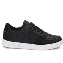 Vicco Sam Işıklı Siyah Beyaz Unisex Çocuk Sneaker