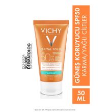 Vichy 50 ml Capital Soleil Dry Touch Karma ve Yağlı Ciltler İçin Güneş Koruyucu Krem