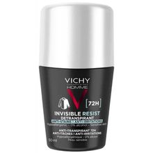 Vichy Homme Invisible Resist 50 ml Beyaz İz Karşıtı Erkek Roll-On Deodorant