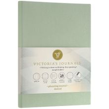 Victoria's Journals 15x21 cm Çizgili Yeşil Smyth Pastel Defter
