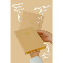 Victoria's Journals Bujo Bej 96 Yaprak A5 160 gr Noktalı Keten Defter