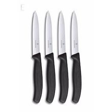 Victorinox 8 cm Düz 10 cm Tırtırlı Siyah 2'li Bıçak Seti
