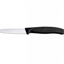 Victorinox 8 cm Sivri Ağızlı Siyah Soyma Bıçağı