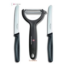 Victorinox Evrekala Shop Soyacak Testere Ağızlı Black New Set Bıçak Seti