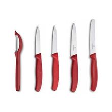 Victorinox Swissclassic Soyacaklı Kırmızı Bıçak Seti