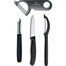 Victorinox VCT676031 Siyah Soyucu ve Bıçak Seti