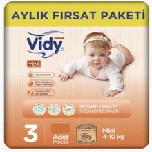 Vidy Baby Premium No:3 Midi Bebek Bezi