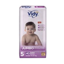 Vidy Baby Premium No:5 Junior 40 Adet Bebek Bezi