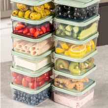 Vienev 350 ml Mint Buzdolabı Dondurucu Organizer Mikrodalga ve Difrize Uygun 12'li Saklama Kabı