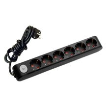 Viko 3 Metre Multi-Let Altılı Siyah Priz