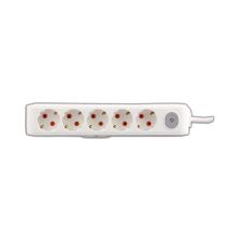Viko 90117503 Multi-Led Beyaz Anahtarlı Topraklı Kablolu Çocuk Korumalı 3 mt Beşli Grup Priz