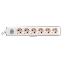 Viko 90117602 Multi-Let Topraklı Anahtarlı 6'lı Grup Priz