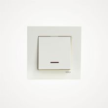 Viko 90960819 Işıklı Krem Karre Anahtar