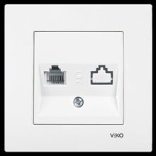 Viko 90967013 Beyaz Karre Numeris Telefon Prizi