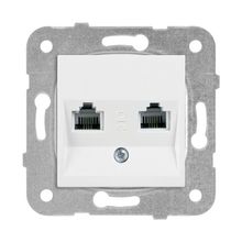 Viko 90967079 Karre Meridian Beyaz İkili Data Cat6 Prizi