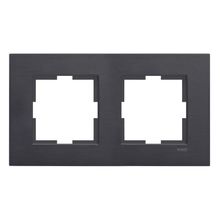Viko 92192312 Novella Eloxal Siyah Metal 2'li Çerçeve