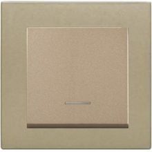 Viko Artline Novella Bronz Çerçeveli Işıklı Anahtar