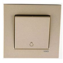 Viko Artline Novella Bronz Light Yaylı Çerçeveli Anahtar