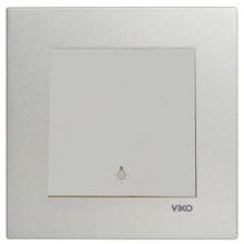Viko Artline Novella Çerçeveli Saten Light Yaylı Anahtar