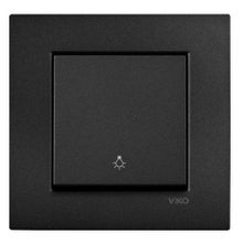 Viko Artline Novella Çerçeveli Siyah Light Yaylı Anahtar
