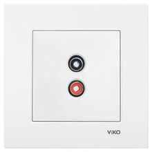 Viko By Panasonic 90967037 Karre Çerçevesiz Beyaz Müzik Yayın Hoparlör Prizi