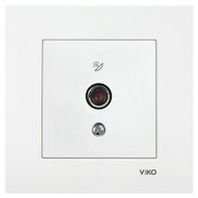 Viko F Konnektörlü Sonlu Çerçevesiz Karre Beyaz Uydu Prizi