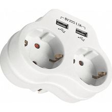 Viko İkili Topraklı ve 1 Amper Çift Usb Çıkışlı Fiş