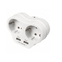 Viko İkili Topraklı ve 2.1 Amper Çift Usb Çıkışlı Fiş