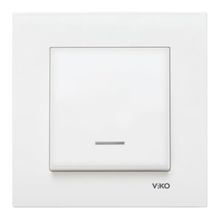 Viko Karre 90967019 Beyaz Işıklı Çerçevesiz Anahtar