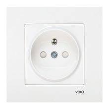 Viko Karre 90967245 Krem Çerçevesiz Ç.K. UPS Topraklı Priz
