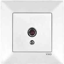 Viko Karre Meridian Beyaz Tv Geçişli 12db Çerçeve Hariç Priz