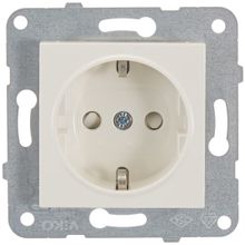 Viko Meridian Karre Beyaz Çocuk Korumalı Topraklı Priz