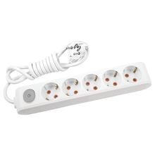 Viko Multi-Let 5'li Topraklı Çocuk Koruma Anahtarlı 5 mt Priz