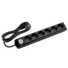 Viko Multi-let 6'lı Topraklı Çocuk Korumalı 5 Metre Siyah Grup Priz